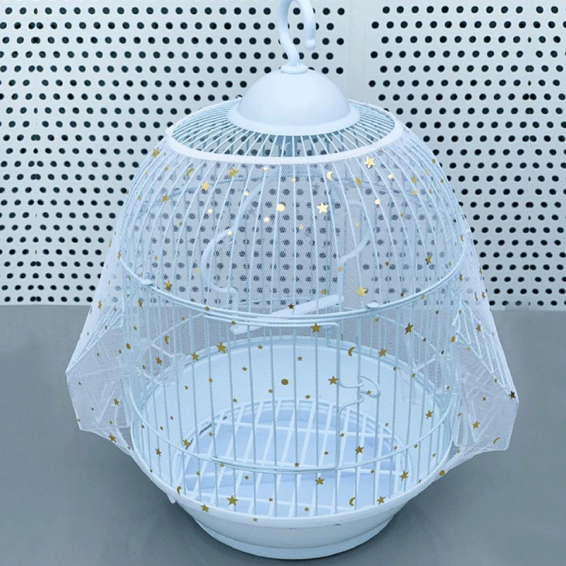 Μαλακό κάλυμμα κλουβιού πουλιών Μαλακό ρυθμιζόμενο κάλυμμα διχτυωτού κλουβιού πουλιών Εύκολη στο καθάρισμα Προστατευτικό ποδιάς Parrot Cage για προστασία αερισμού Πουλί