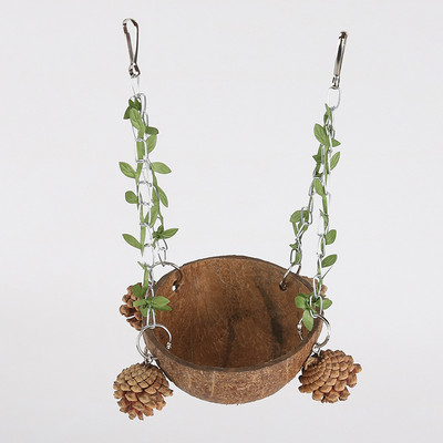 1 бр Birds Toy Coconut Bird`s Nest Pet Bird Parrot Cockatiel Cage Bird Toys HangingToy Brinquedo Hammock Swing Toy