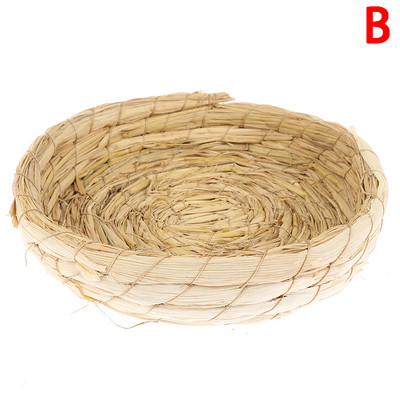 Dabīga salmu putnu ligzda Putnu būri Papagaiļu atpūtas vairošanās vieta Ar rokām gatavota silta mājdzīvnieku guļamistaba papagaiļiem Kanārijputni Balodis Balodis