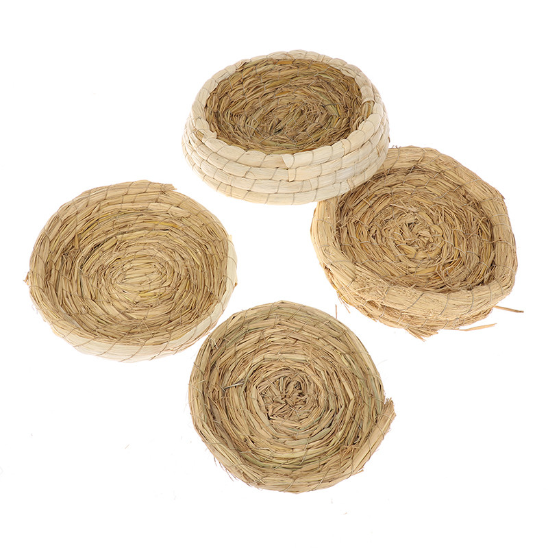 Dabīga salmu putnu ligzda Putnu būri Papagaiļu atpūtas vairošanās vieta Ar rokām gatavota silta mājdzīvnieku guļamistaba papagaiļiem Kanārijputni Balodis Balodis