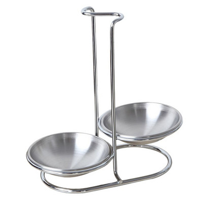 Daudzfunkcionāli virtuves piederumi zupas karotes statīvs karotes piederumu plaukts galda piederumu uzglabāšanas plaukts, viens/divkāršs kauss