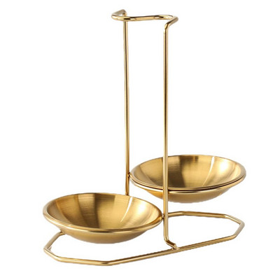 Daudzfunkcionāli virtuves piederumi zupas karotes statīvs karotes piederumu plaukts galda piederumu uzglabāšanas plaukts, viens/divkāršs kauss