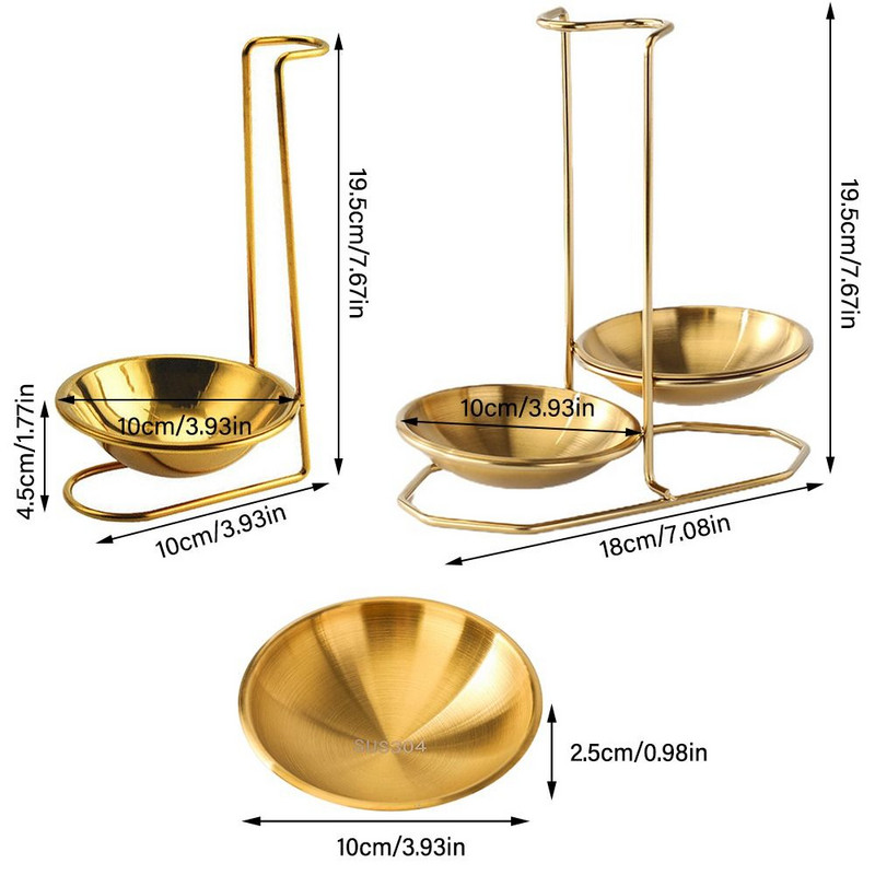 Daudzfunkcionāli virtuves piederumi zupas karotes statīvs karotes piederumu plaukts galda piederumu uzglabāšanas plaukts, viens/divkāršs kauss