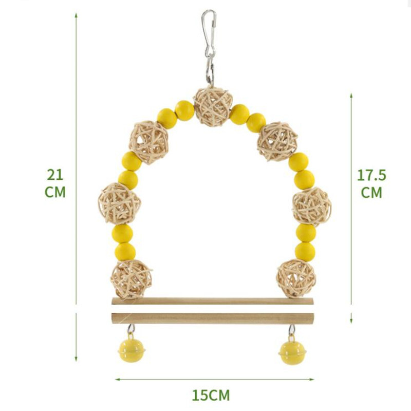 Papagaiļu putnu rotaļlietas Aksesuāri Kombinētas Papagaiļu Rotaļlietas Mājdzīvnieku koduma Putnu Rotaļlietas Treniņiem Papagaiļu Rotaļlietas Šūpoļu zvaniņu statīvs Mājdzīvnieku piederumi