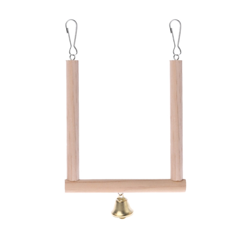 67JE Izturīgs papagaiļu būris šūpuļtīkls šūpoles slīpēšanas šūpoles stāvēšanas piederumi koka tilta papagaiļa stāvēšanai