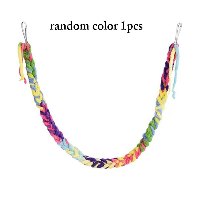 Χάμστερ Drawbridge Bird Toy Suspension Bridge Rope Climbing Fun Parrot Bird Bite Toy Swing Cage Chew Toy Acrylic