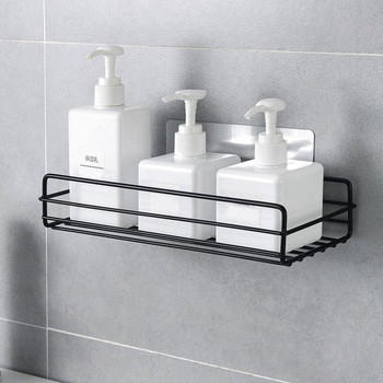 Желязни монтирани на стена самозалепващи аксесоари за кухненски рафтове за баня