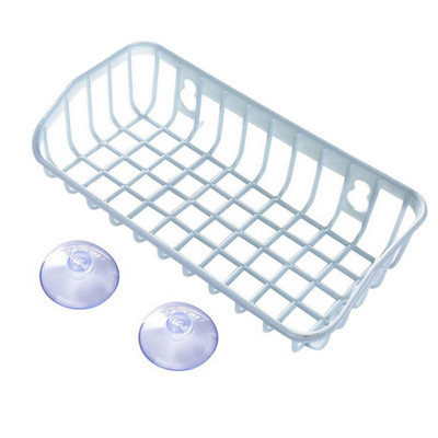 Vienkāršs izlietnes notekas grozs virtuves plaukts ar piesūcekni Vannas istabas plaukts Mājas apdares organizators Virtuves sīkrīki