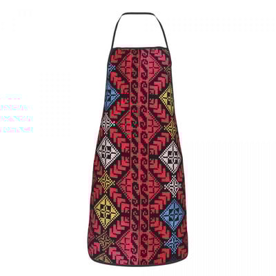 Palestīna Keffiyeh Palestīnas tradicionālā Tatreez izšūšana Priekšauts Virtuve Šefpavārs Gatavošana Vīrieši Sievietes Hatta Kufiya Tablier virtuve