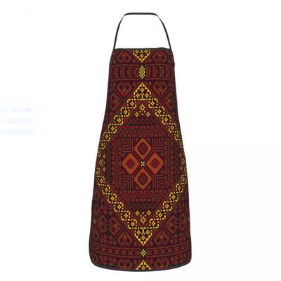 Palestīna Keffiyeh Palestīnas tradicionālā Tatreez izšūšana Priekšauts Virtuve Šefpavārs Gatavošana Vīrieši Sievietes Hatta Kufiya Tablier virtuve