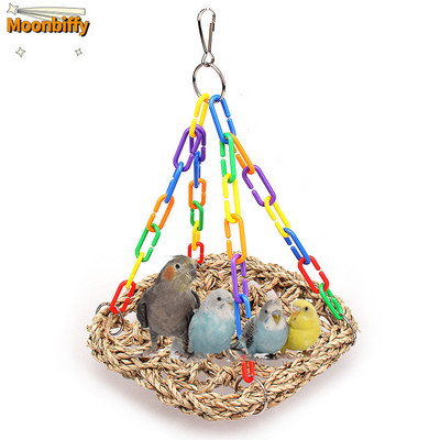 Πολύχρωμο Swing Parrot Toy Bird Swing Stand παπαγάλου Κρεμαστό κλουβί Swing Swing Stand Ring Stand Climb Toy Bird Supplies Αξεσουάρ για πτηνά