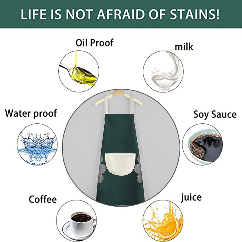 Jauni modes virtuves priekšauti sievietēm Eļļas necaurlaidīgs priekšauts vīriešiem Darbs Restorāns Margrietiņas Raksts Kafejnīcas Skaistums Nagi Studijas Uniforma