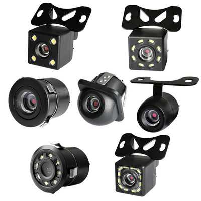 Automobilio galinio vaizdo kamera 4LED naktinio matymo atbuline eiga automatinis parkavimosi monitorius CCD IP68 atsparus vandeniui 170 laipsnių didelės raiškos vaizdas