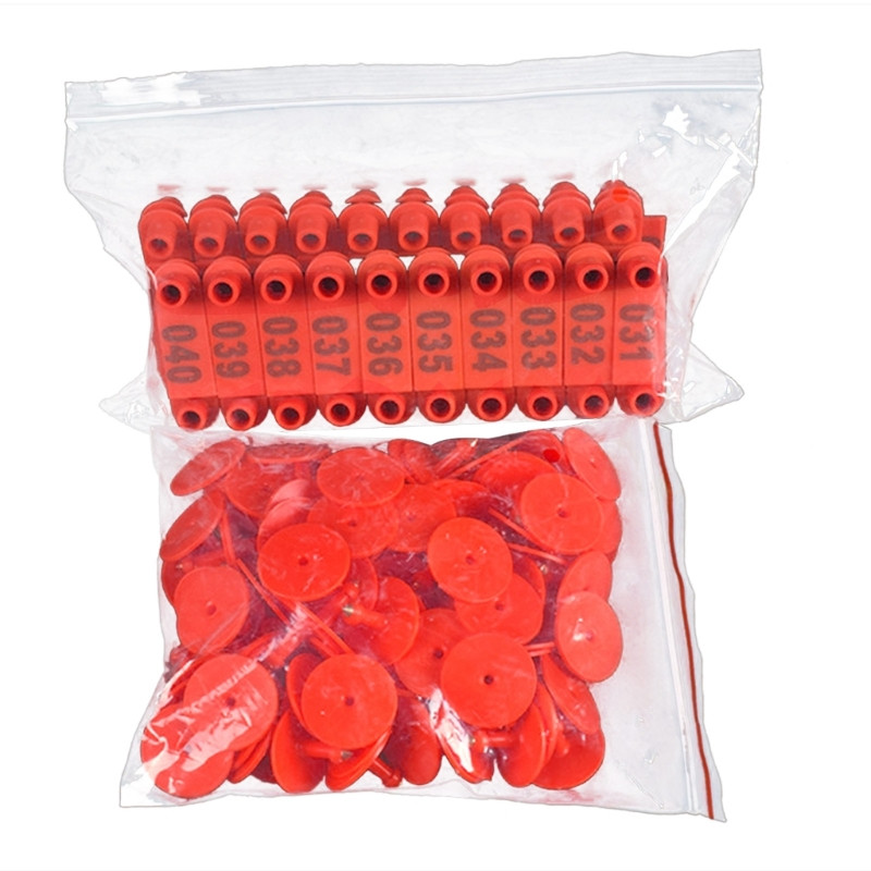 100GAB Aitu kazu cūku liellopu liellopu gaļas govju ausu uzlīmes ar numuru, kas uzdrukāts lauksaimniecības dzīvnieku identifikācijas kartei, izbalēšanas izturīga G2AB