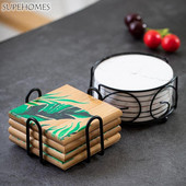 Dzelzs paliktņa organizatora šķīvju turētājs, melns paliktņa rāmis Mājas DIY galda piederumi dekorēšana kafijas krūze tējas paklājiņi virtuves piederumi