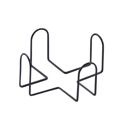 Dzelzs paliktņa organizatora šķīvju turētājs, melns paliktņa rāmis Mājas DIY galda piederumi dekorēšana kafijas krūze tējas paklājiņi virtuves piederumi