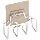 Οικιακή κρεμάστρα καπακιού Βάσεις από ανοξείδωτο ατσάλι Επιτοίχιο Organizer κατσαρόλας Βολικό