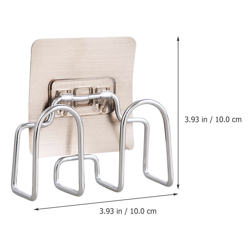 Οικιακή κρεμάστρα καπακιού Βάσεις από ανοξείδωτο ατσάλι Επιτοίχιο Organizer κατσαρόλας Βολικό