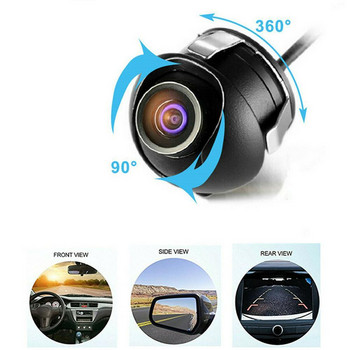 Автомобилна камера за заден ход 18.5 превключвател за предно и задно виждане 360-градусова въртяща се широкоъгълна камера за кола с висока разделителна способност
