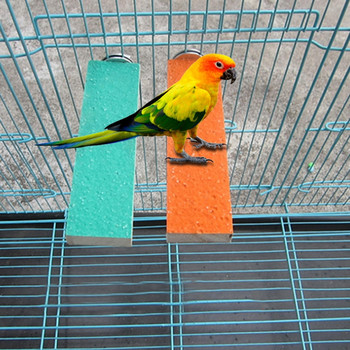 Платформа за стойка за костур за папагал Цветни дървени играчки за шлифоване на лапи за птици
