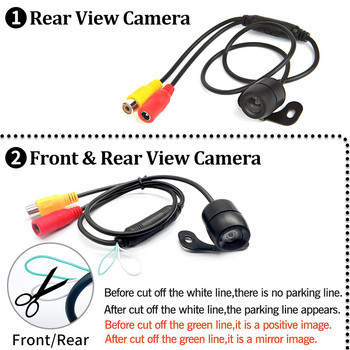 Κάμερα όπισθεν αυτοκινήτου HD Νυχτερινή όραση Ευρυγώνια οπίσθια όψη Κάμερα στάθμευσης Αδιάβροχη CCD LED Auto Backup Έγχρωμη εικόνα