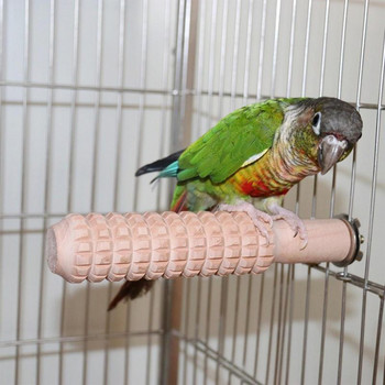 Parrot Perches Stand αντιολισθητικός κλουβιά πουλιών Εκπαιδευτικό παιχνίδι κοτόπουλο Parrot Standing Pole Perch Wood Roosts Bar Stand For Parrots Birds