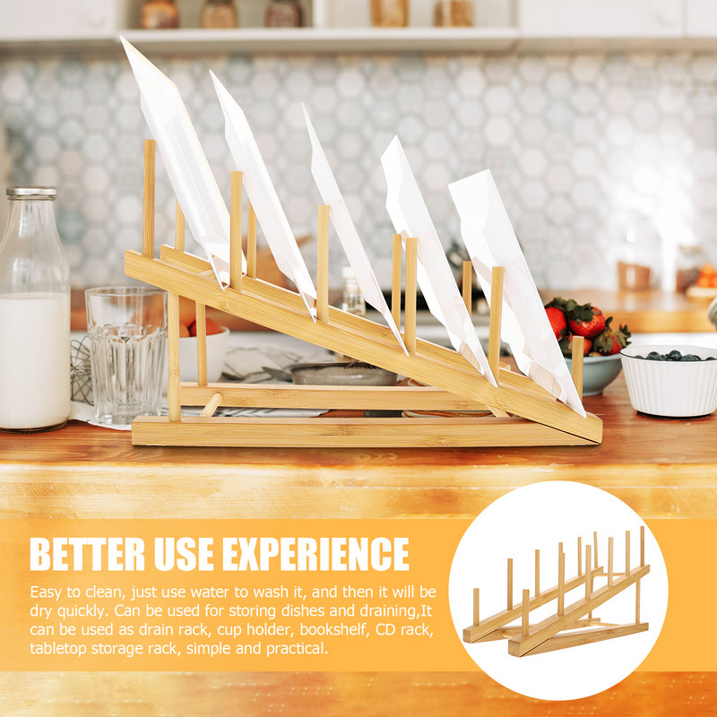 Στραγγιστήρι πιάτων Μπολ Ράφι Πιάτα Σχάρα αποστράγγισης Πιάτο στέγνωμα κατσαρόλας Κάλυμμα μπαμπού κουζίνας αναδιπλούμενο