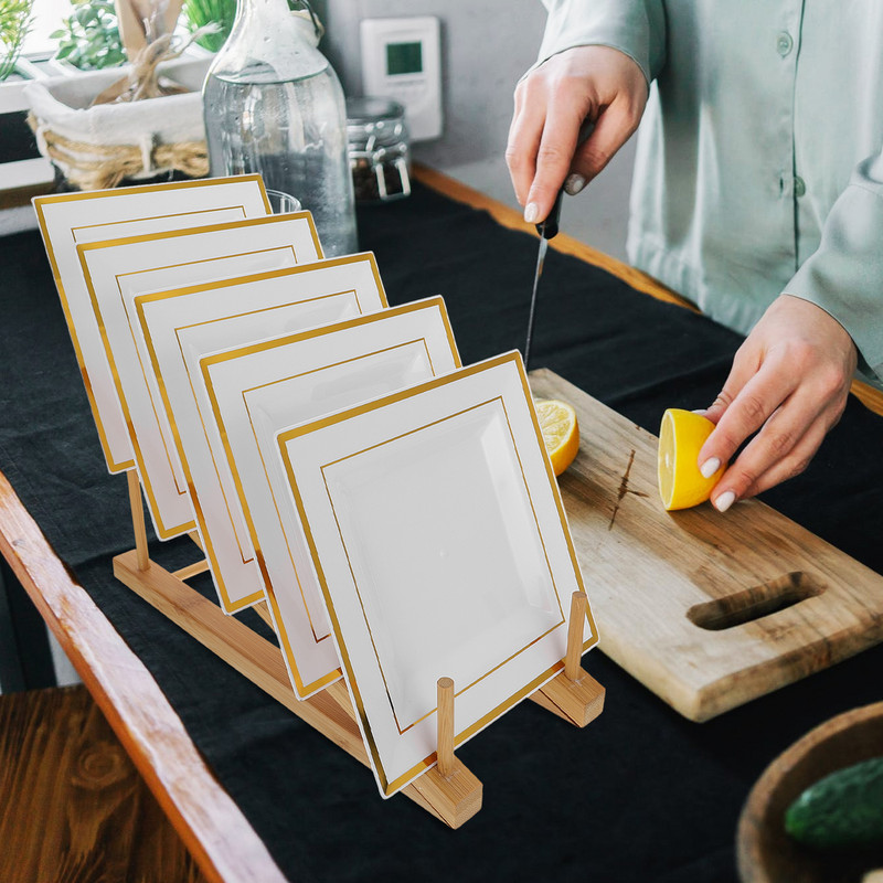 Στραγγιστήρι πιάτων Μπολ Ράφι Πιάτα Σχάρα αποστράγγισης Πιάτο στέγνωμα κατσαρόλας Κάλυμμα μπαμπού κουζίνας αναδιπλούμενο