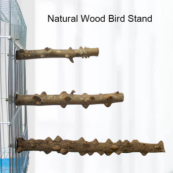 Αιχμηρό φυσικό ξύλο κατοικίδιο παπαγάλος Ακατέργαστο ξύλο πιρούνι Κλαδί δέντρου Βάση ράφι Σκίουρος πουλί Κλάδος χάμστερ Πέρκες Μασώ με παιχνίδια ραβδί