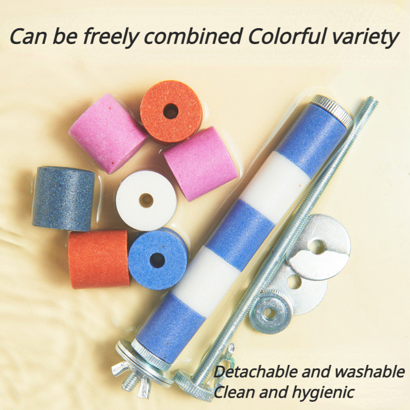 1 gab. Mājdzīvnieku putnu košļājamās rotaļlietas Papagaiļu laktas stends Platforma Būris Rotaļlieta Ķepa slīpēšana Tīras rotaļlietas papagaiļu laktām Putnu piederumi