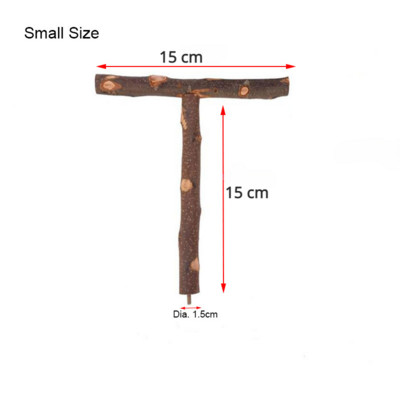 Dabīgā koka mājdzīvnieku papagailis neapstrādāta koka dakšu koka zaru statīvs vāveres putns kāmja zars laktas košļāt koduma rotaļlietas