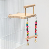 Papagailis putns, koka šūpoles asari statīvs mājdzīvnieku rotaļlieta, piekārta platforma, statīvs, rotaļu statīvs, papagaiļa papagaiļa laktas, dēlis putnu būrim