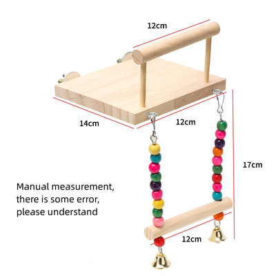 Papagailis putns, koka šūpoles asari statīvs mājdzīvnieku rotaļlieta, piekārta platforma, statīvs, rotaļu statīvs, papagaiļa papagaiļa laktas, dēlis putnu būrim