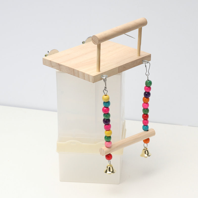 Papagailis putns, koka šūpoles asari statīvs mājdzīvnieku rotaļlieta, piekārta platforma, statīvs, rotaļu statīvs, papagaiļa papagaiļa laktas, dēlis putnu būrim