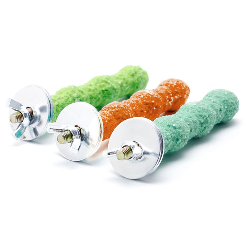 Παιχνίδια κατοικίδιων πουλιών Ξύλινος παπαγάλος που μασάει με τρόχισμα με νύχια, κλουβιά, κλουβιά, παπαγαλάκια, κρεμασμένα παιχνίδια