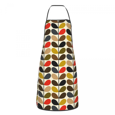 Unisex Orla Kiely Multi Stem Bib Ποδιά Ενήλικες Γυναίκες Άντρες Chef Tablier Κουζίνα για μαγείρεμα κουζίνα Σκανδιναβικό ψήσιμο λουλουδιών