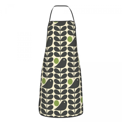 Unisex Orla Kiely priekšauts ar vairākiem kātiem priekšauts pieaugušajiem sievietēm vīriešiem šefpavāra tablier virtuve gatavošanai Virtuve Skandināvijas ziedu cepšana