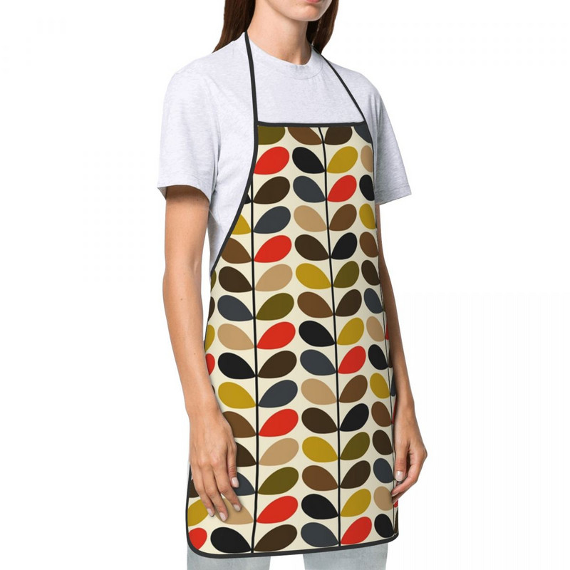 Unisex Orla Kiely priekšauts ar vairākiem kātiem priekšauts pieaugušajiem sievietēm vīriešiem šefpavāra tablier virtuve gatavošanai Virtuve Skandināvijas ziedu cepšana