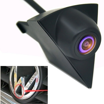 Λογότυπο κάμερας μπροστινής όψης αυτοκινήτου CCD HD Αδιάβροχο 170 μοιρών για VW Volkswagen GOLF Jetta Touareg Passat Polo Tiguan Bora