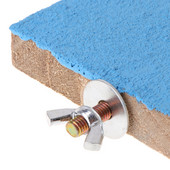 Papagaiļa asara statīva turētāja platforma Krāsainas koka ķepas slīpējamas putnu papagailīšu rotaļlietas