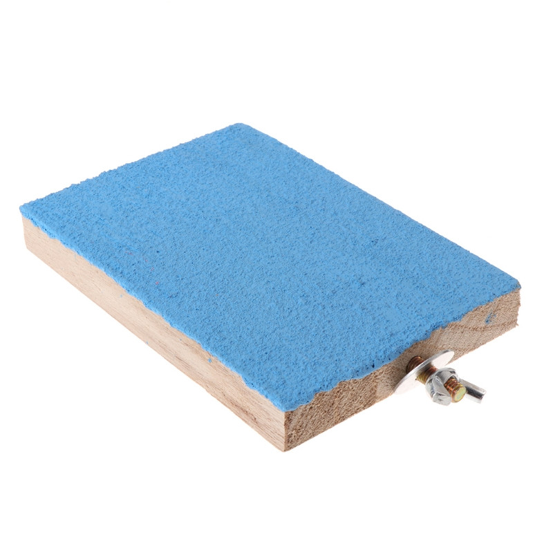 Papagaiļa asara statīva turētāja platforma Krāsainas koka ķepas slīpējamas putnu papagailīšu rotaļlietas