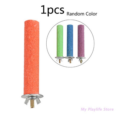 Papagailis Asaris Dabīgā koka statīvs Smilšu virsmas Ķepu slīpēšanas stienīši Apgriezt nagus stienis Conures parakeets Viegli uzstādāms