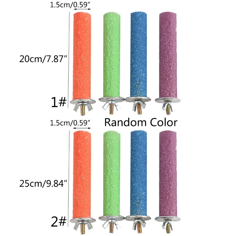 Papagailis Asaris Dabīgā koka statīvs Smilšu virsmas Ķepu slīpēšanas stienīši Apgriezt nagus stienis Conures parakeets Viegli uzstādāms