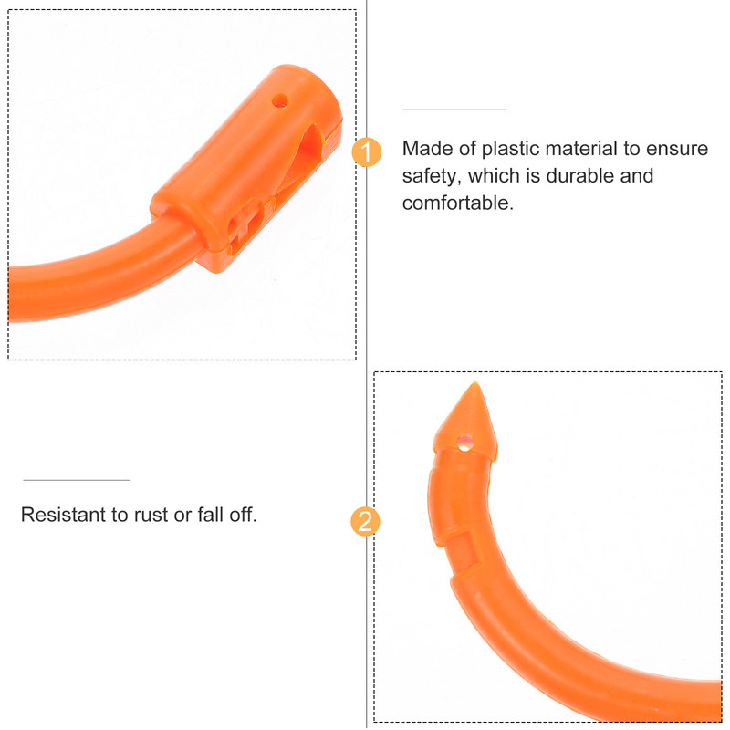 10 τμχ Εξοπλισμός φάρμας βοοειδών ταύρων για πένσες διάτρησης φάρμας Πλαστική έλξη Απλή αγελάδα κύκλου βοοειδών