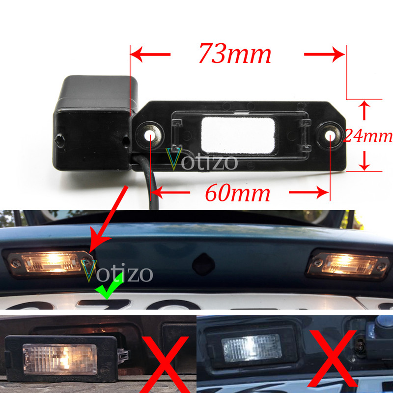 CCD HD AHD Zivju acs atpakaļskata kamera priekš Volkswagen Passat B6 2005 2006 2007 2008 2009 2010 automašīnas atpakaļgaitas monitors nakts redzamības režīmā