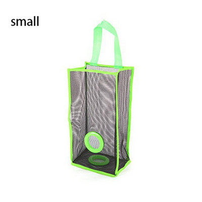 Noderīgs virtuves glabāšanas maiss Atkritumu maisu dozators pie sienas piekarināms virtuves dekoru organizators plastmasas režģis Mājas pārtikas preču uzglabāšanas somas