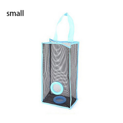 Noderīgs virtuves glabāšanas maiss Atkritumu maisu dozators pie sienas piekarināms virtuves dekoru organizators plastmasas režģis Mājas pārtikas preču uzglabāšanas somas