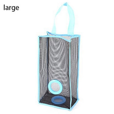 Noderīgs virtuves glabāšanas maiss Atkritumu maisu dozators pie sienas piekarināms virtuves dekoru organizators plastmasas režģis Mājas pārtikas preču uzglabāšanas somas