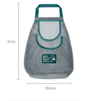 Преносими чанти за хранителни стоки за многократна употреба Миеща се мрежеста чанта Мрежеста чанта за пазаруване на плодове и зеленчуци Връвни висящи чанти Кухненски органайзер Дамска чанта