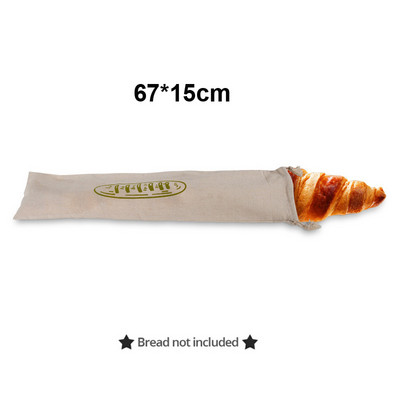 Lina maizes maisiņi Atkārtoti lietojami maisiņi maizei, aukliņu maisiņiem Pašdarināts amatnieku maizes uzglabāšanas maisiņš Baguette maisiņš Pārtikas uzglabāšanas konteineri